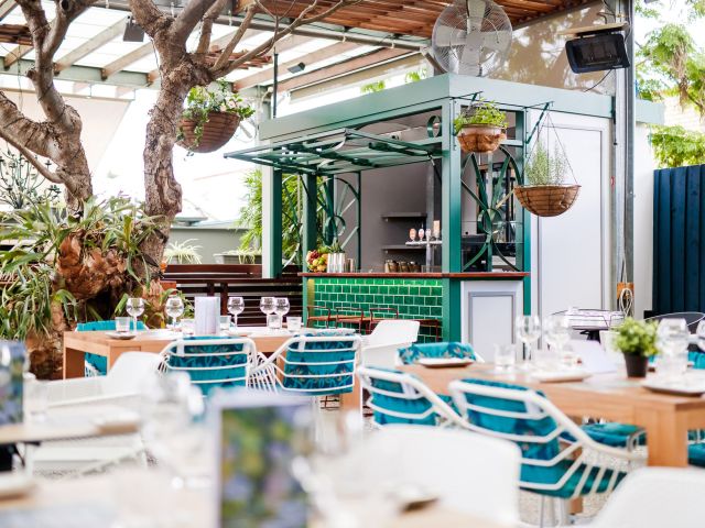 an al fresco brunch spot at Covent Garden, Brisbane