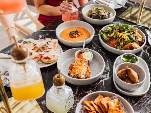 bottomless brunch at Sun Club, Iris Rooftop