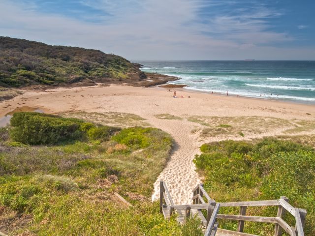 Frazer Beach on the Central Coast