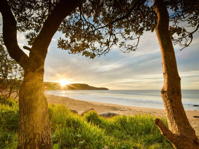 sun rising over Killcare Beach, Central Coast