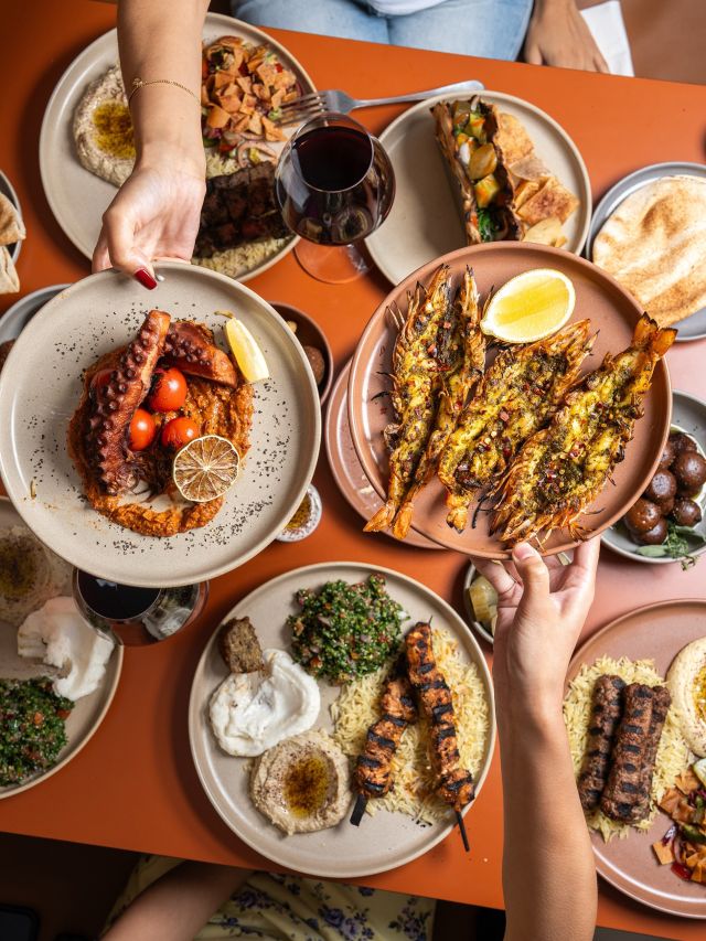 share plates of Lebanese food at Eat Lebanese Cronulla