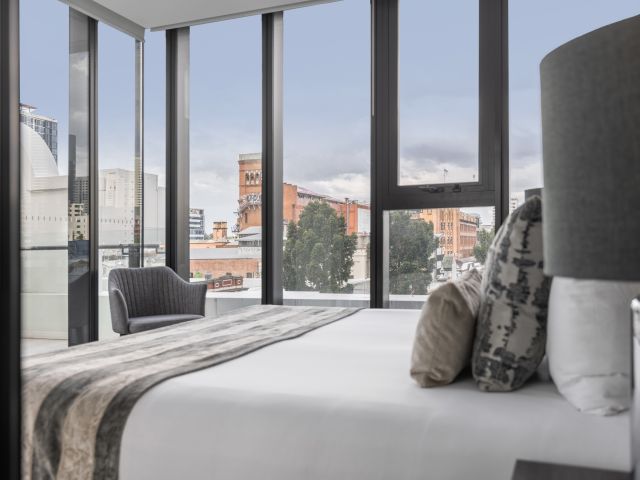 a close-up of bed at FV Brisbane by Peppers, Fortitude Valley