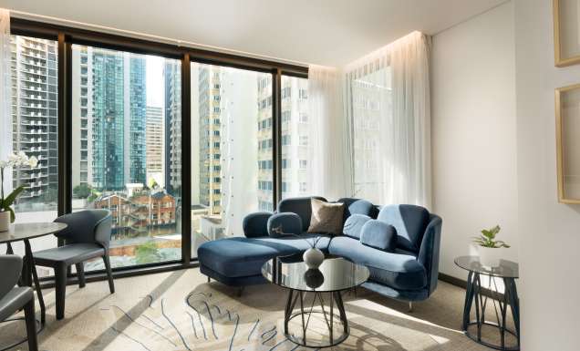 the Westin Renewal Suite Lounge Room, Brisbane