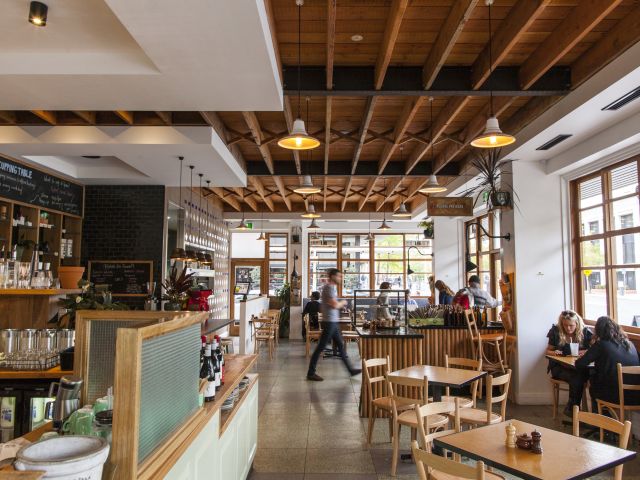 the cafe interior of The Cupping Room, Canberra