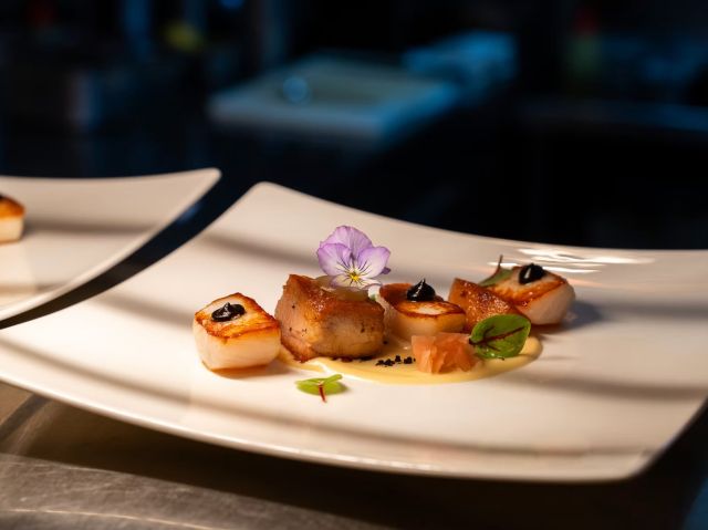 a gourmet dish at Courgette, Canberra