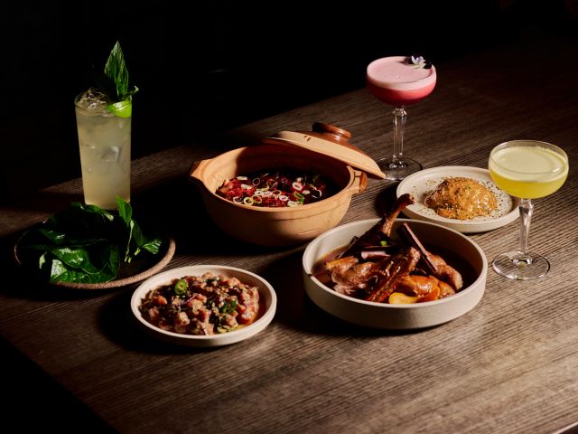 food and drinks on the table at Wilma, Canberra