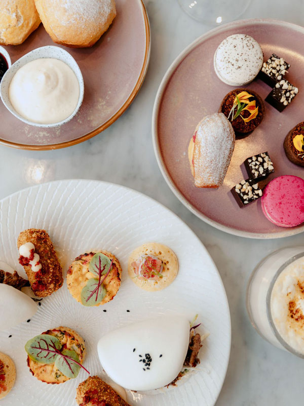 a variety of sweets at Ms Margot’s High Tea at Hilton Surfers Paradise