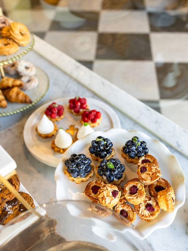 miniature Tarte treats, Gold Coast high tea