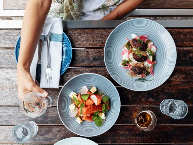 Greek cuisine at IPSOS Restaurant & Bar, Lorne