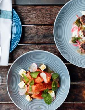 Greek cuisine at IPSOS Restaurant & Bar, Lorne