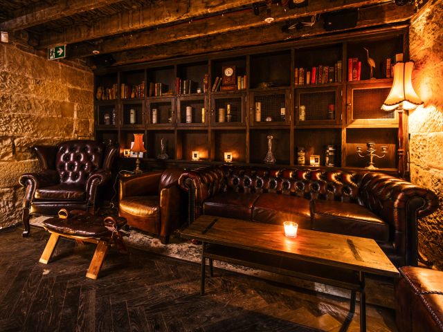 lounges inside The Doss House bar in sydney