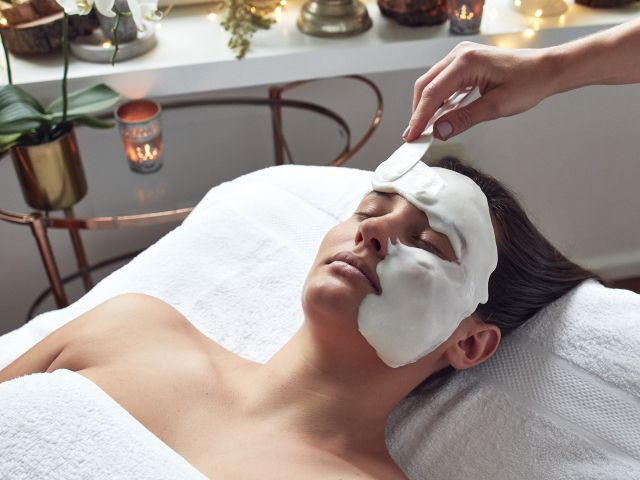 a woman having a facial at Beauty & Balance, Cronulla