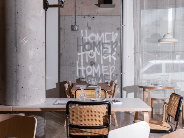 the dining interior at Homer Rogue Taverna, Cronulla