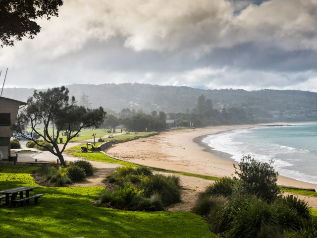 the view from Lorne Beach