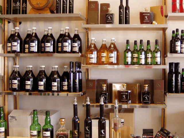 a range of spirits at St Anne’s Winery