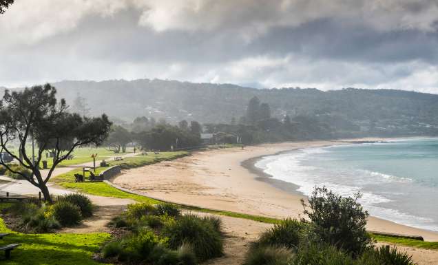 the view from Lorne Beach
