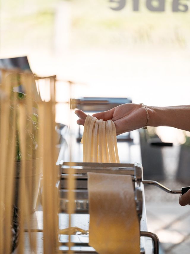 a pasta-making class at Our Italian Table, Hunter Valley