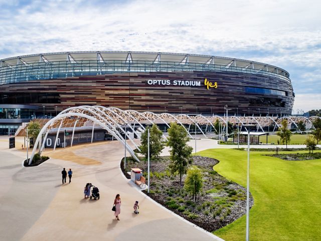 Optus Stadium in Perth, WA