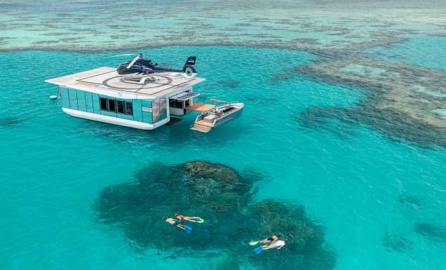 Heart Reef Island helipad