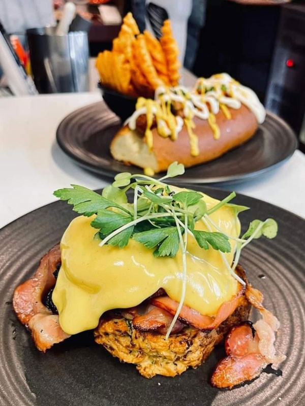 a close-up of food at Ginger Brown cafe, South Hobart