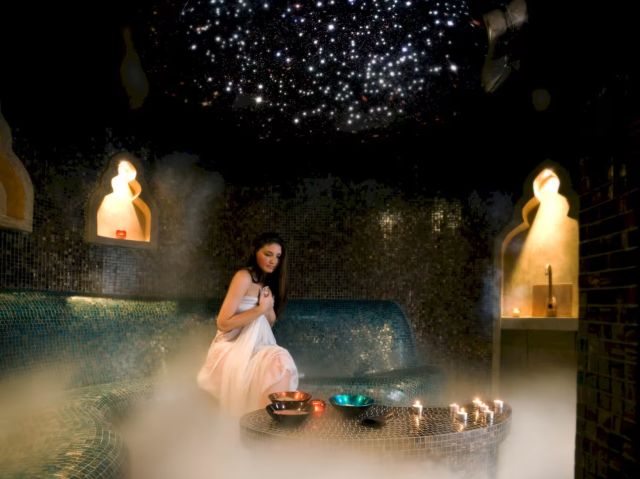 a woman relaxing at Stephanies Spa Retreat