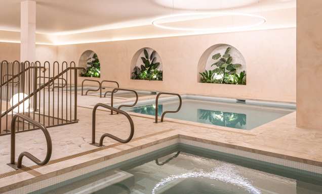 indoor pools at Merse Wellness Spa, Brisbane