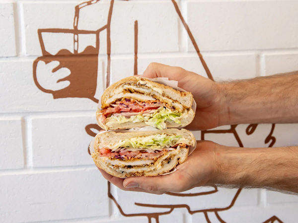 sandwich at Freddy's, Burleigh Heads restaurants