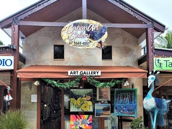 the exterior of Capanart Gallery, Gold Coast