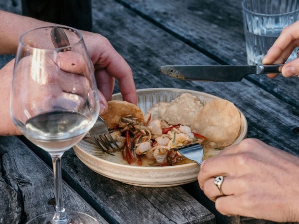 a close-up of a dish at The Dart & Marlin, Warrnambool
