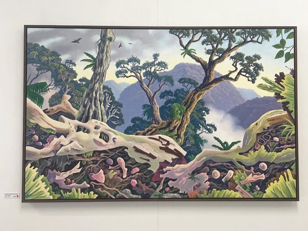 one of the paintings of Dave Groom displayed at his studio