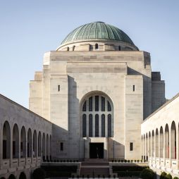 the front facade of Australian War Memorial, Canberra
