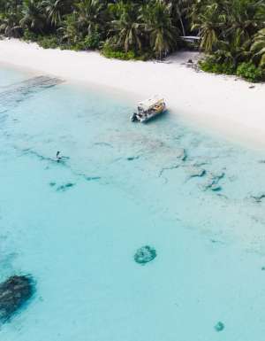 a boat tour on Cocos Keeling