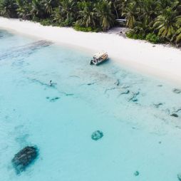 a boat tour on Cocos Keeling
