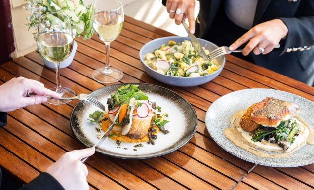 a spread of food on the table at Proudfoots by the River Warrnambool