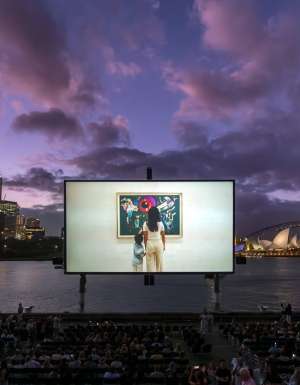 the outdoor cinema at Westpac OpenAir Cinema, Sydney, NSW