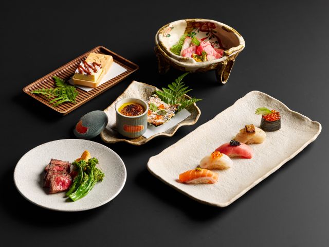 a spread of Japanese food at Komeyui Brisbane