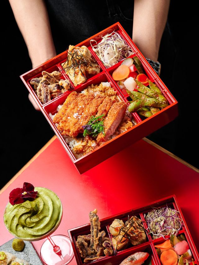 a Bento lunch at Hideki Japanese restaurant, Brisbane