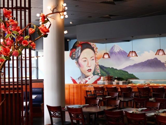 the dining interior at Oyama, Brisbane