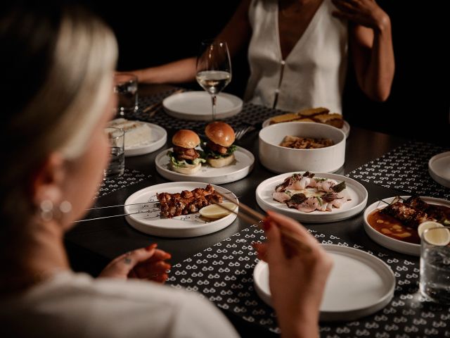 dining at Honto Japanese restaurant, Brisbane