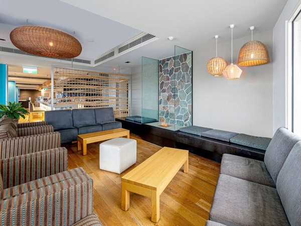 the living space interior of Lady Bay Resort Warrnambool