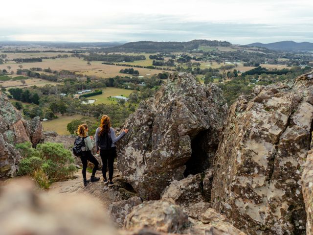 hikers at Hanging Rock Summit Walk, Newham