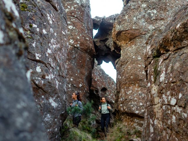 hikers at Hanging Rock Summit Walk, Newham