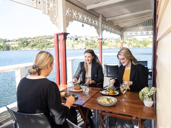 friends dining at Proudfoots by the River, Warrnambool