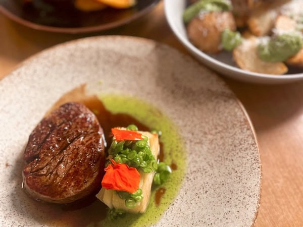 a close-up of food on a plate at Salt, Warrnambool