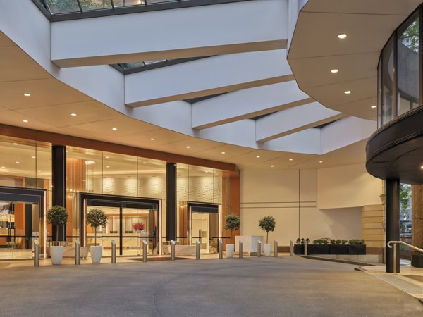 the lobby of Sydney Harbour Marriott Hotel Circular Quay