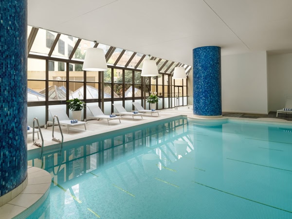 the pool at Sydney Harbour Marriott Hotel Circular Quay