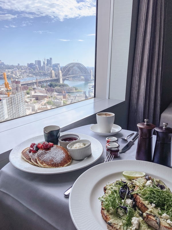 breakfast at Sydney Harbour Marriott Hotel Circular Quay