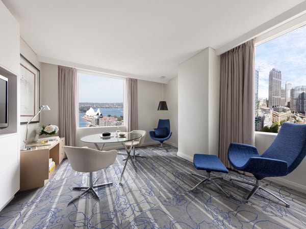 the room interior of Sydney Harbour Marriott Hotel Circular Quay