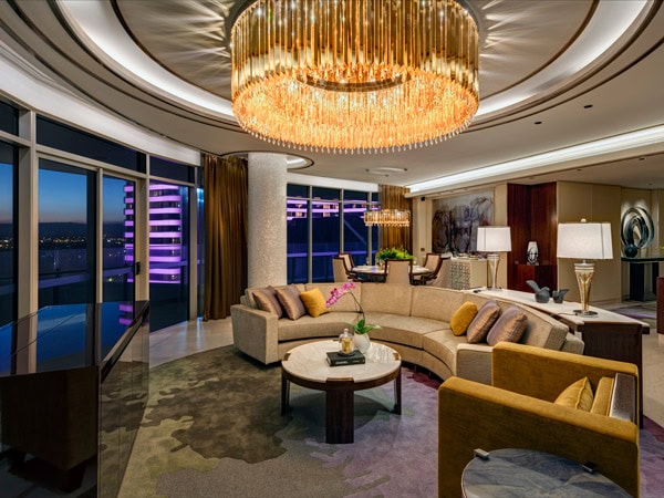 the luxe living area at The Darling at The Star Gold Coast