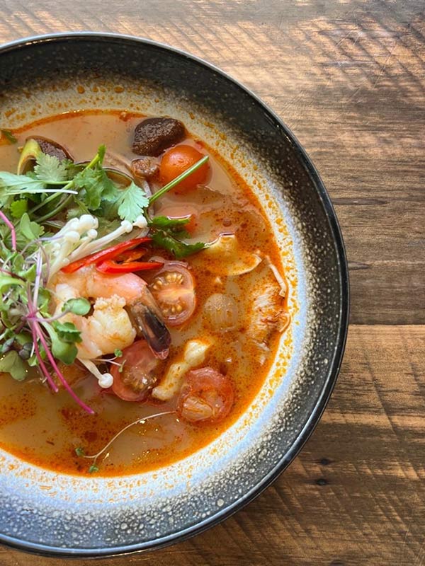 bowl of soup at the finsh cafe toowoomba